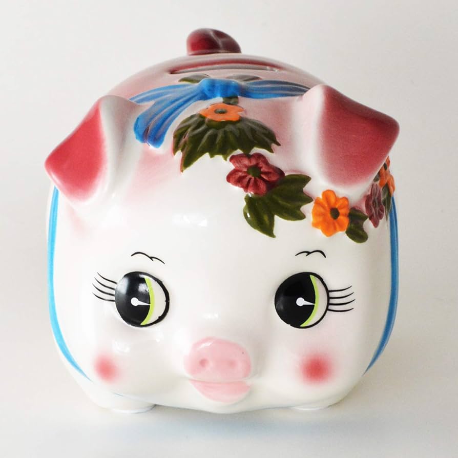 Amazon.co.jp: ピギー バンク 貯金箱 中 ピンク S-61A : おもちゃ